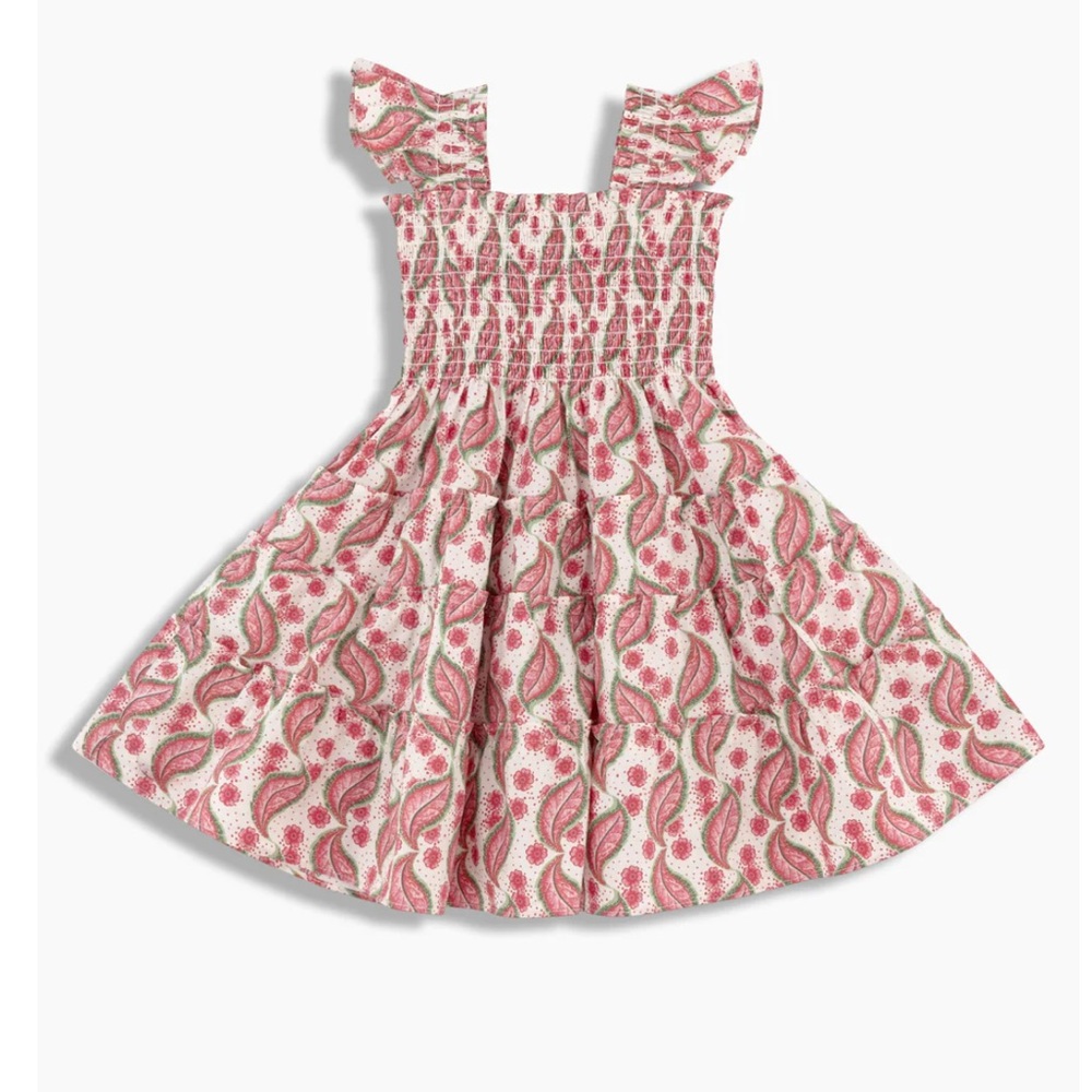 Hill House Pink Smocked Ruffled Sundress